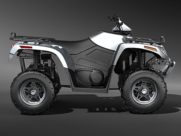 3d atv quad ac700 arctic model - ATV QUAD Arctic Cat AC700... by squir